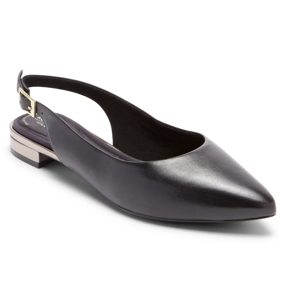 Rockport Slingback For Womens Black - Total Motion Adelyn - CX4536280